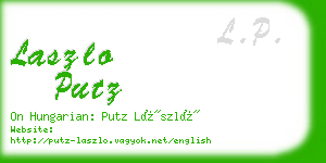 laszlo putz business card